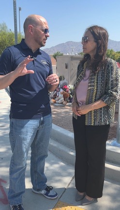 Joseph Norby and Councilwoman Brune