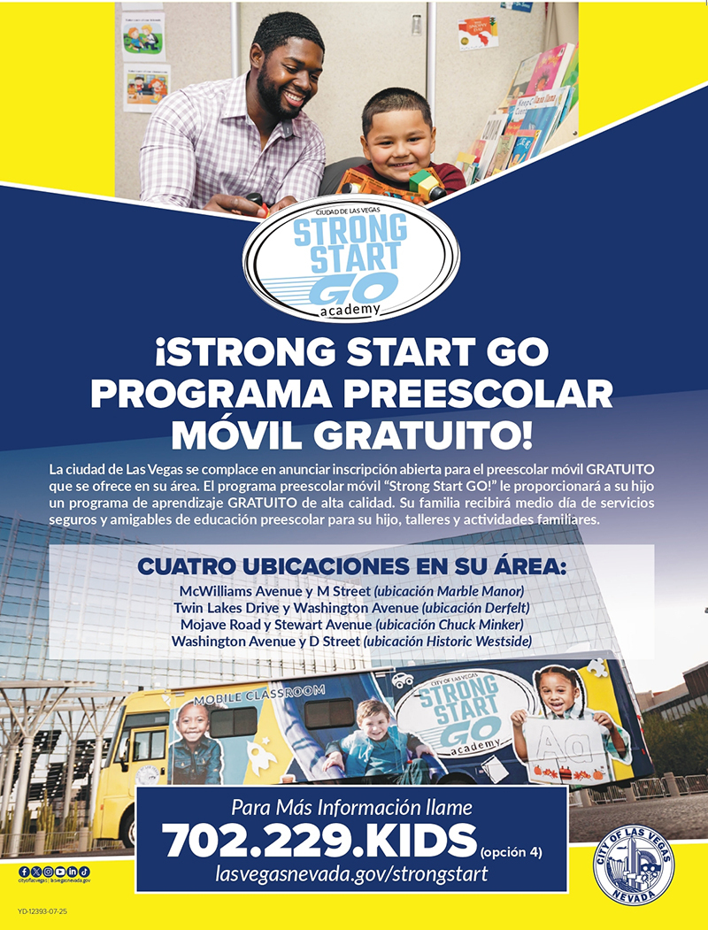 2025 Strong Start Go Preschool Flier - Spanish