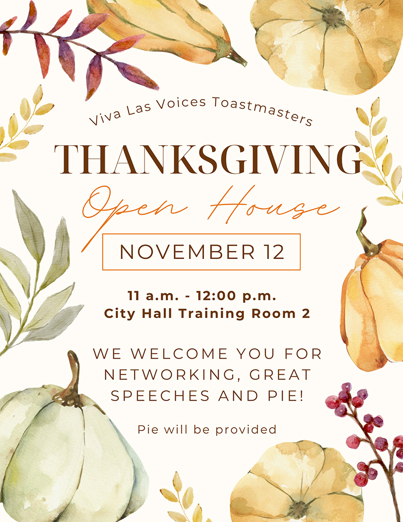 2025 Toastmasters Open House