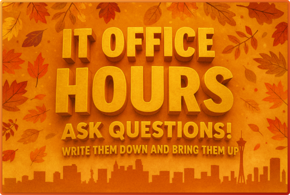 IT Office Hours - fall decore