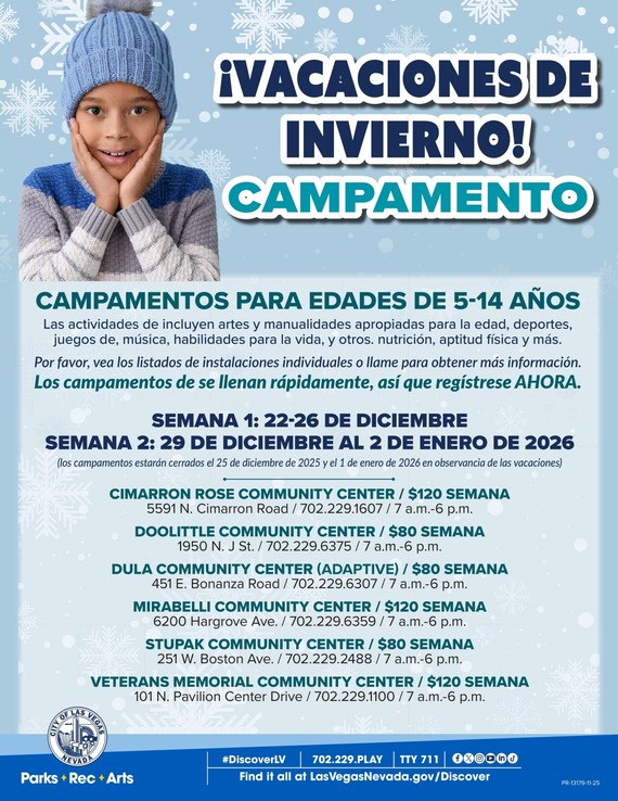 Winter Break Flyer (ESP)