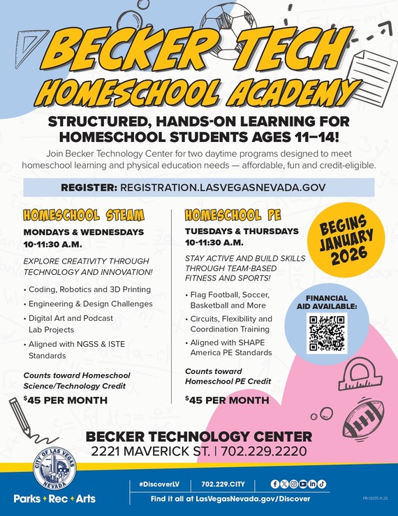 Becker Tech Homeschool Academy Flyer 