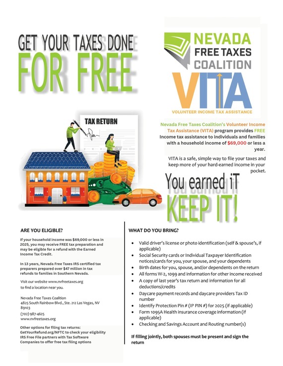 VITA program flyer 