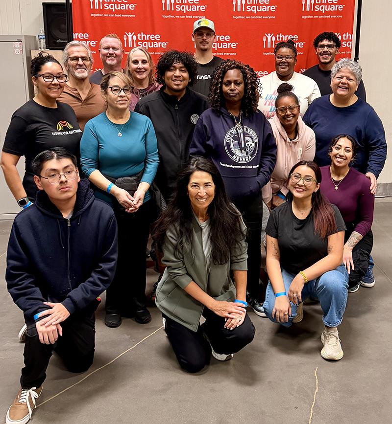 City volunteers at Three Square Food Bank Jan. 31, 2026.