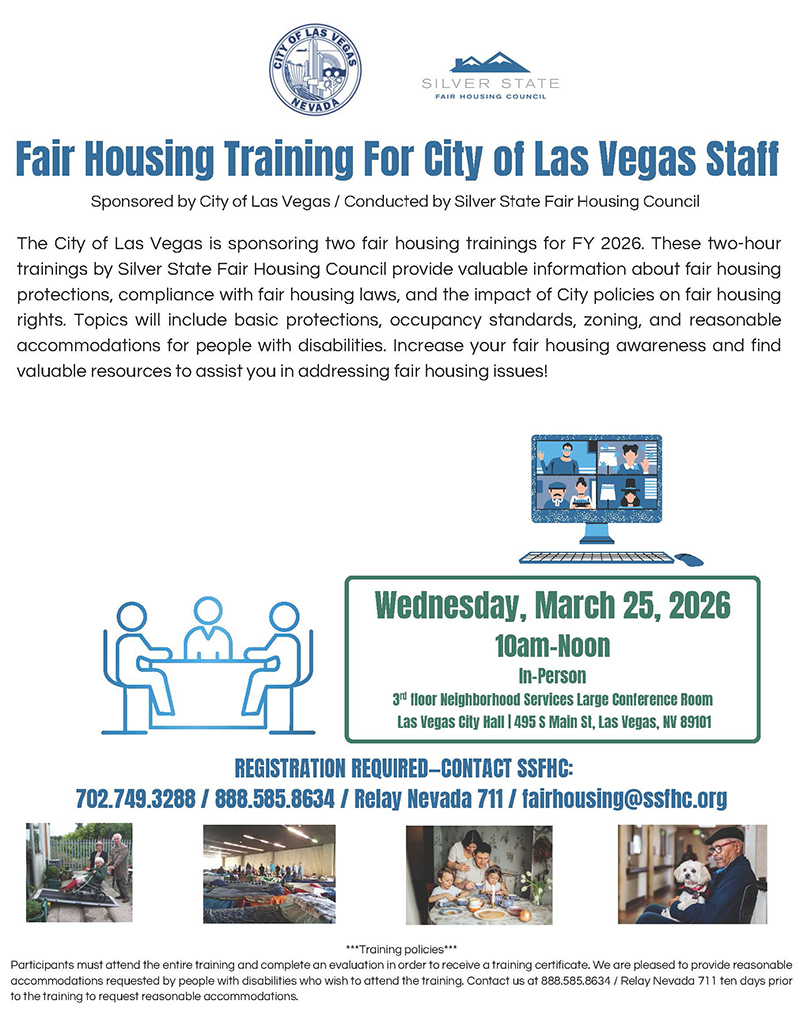 Fair Housing Training March 2026 flier
