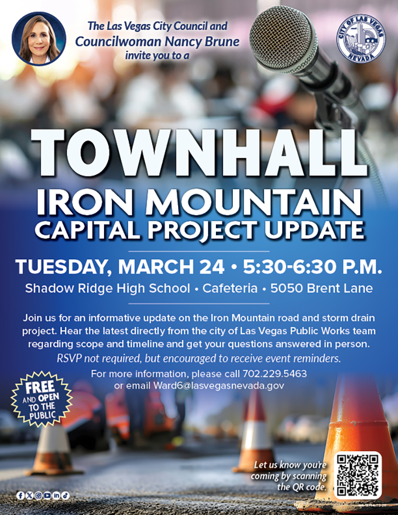 Ward 6 Iron Mountain project Town Hall March 28, 2026 flier