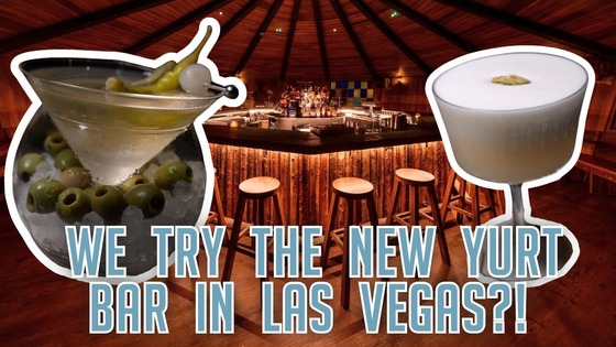 Youtube thumbnail for a video about a new bar in downtown Las Vegas