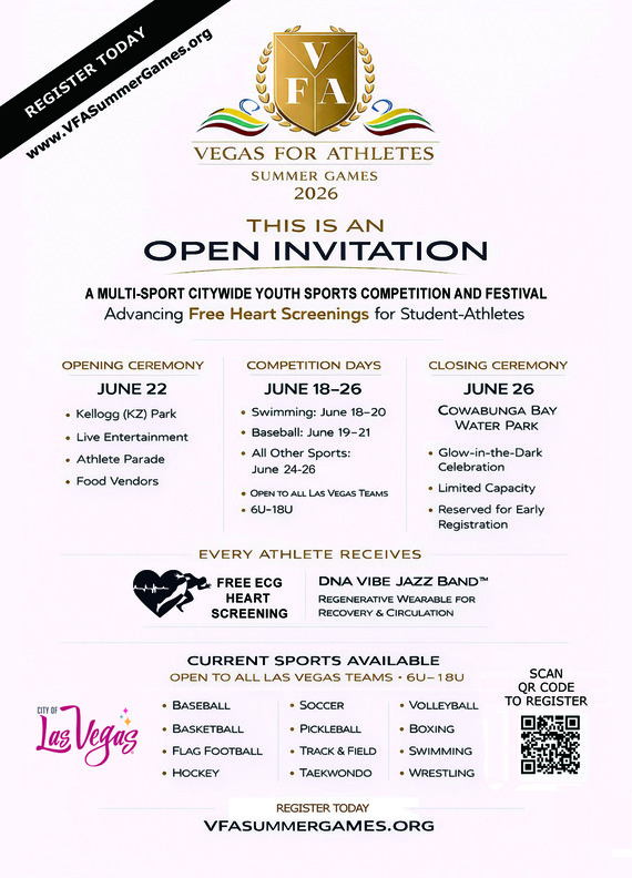 Vegas for Athletes Flyer