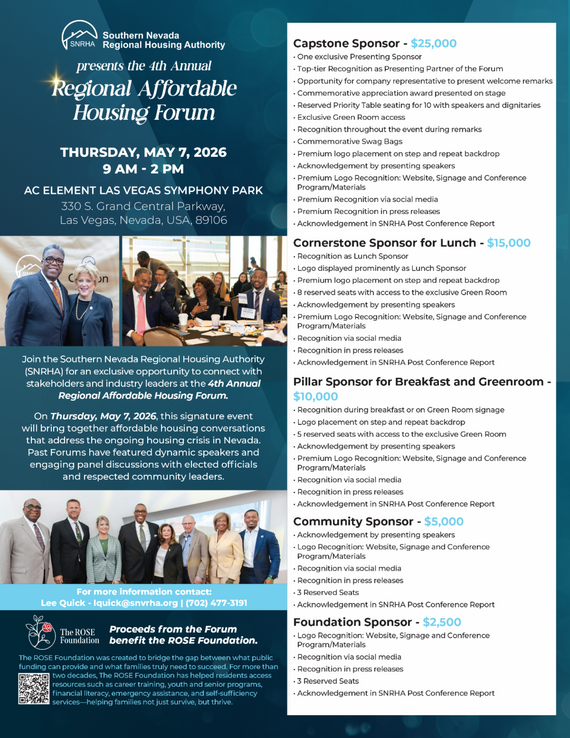 SNRHA Affordable Housing Forum