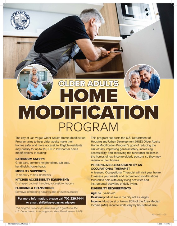 Older Adults Home Modification flyer