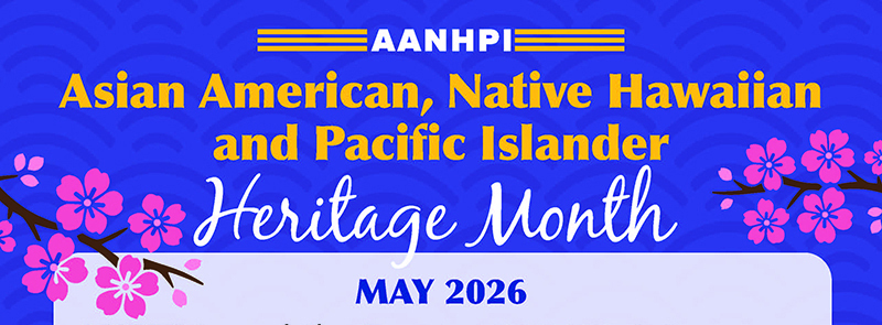 Asian American, Native Hawaiian and Pacific Islander Heritage Month logo