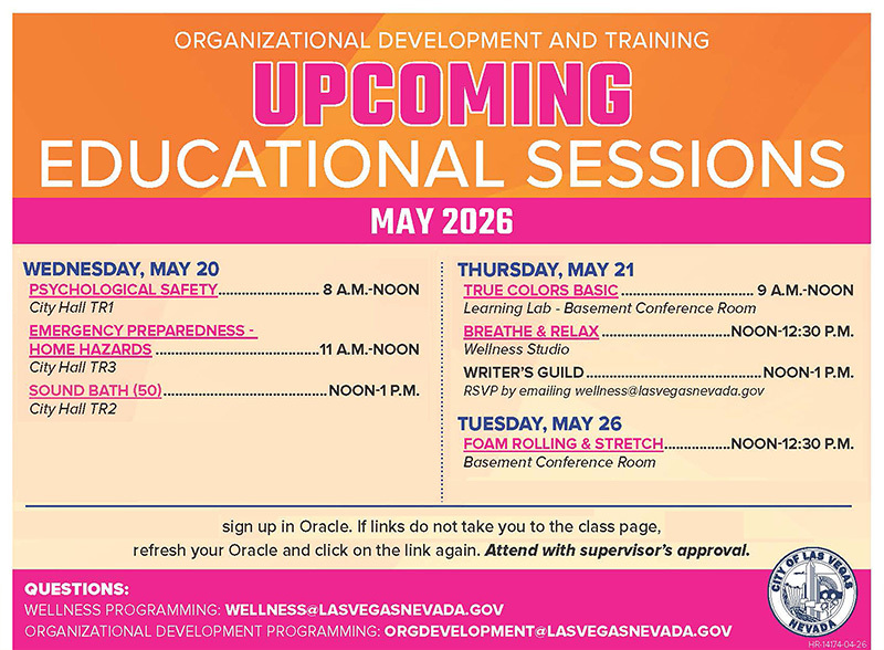 Org Health Event  Calendar May 20-26, 2026