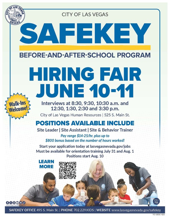 Safekey Hiring Fair June 10-11, 2026 flier