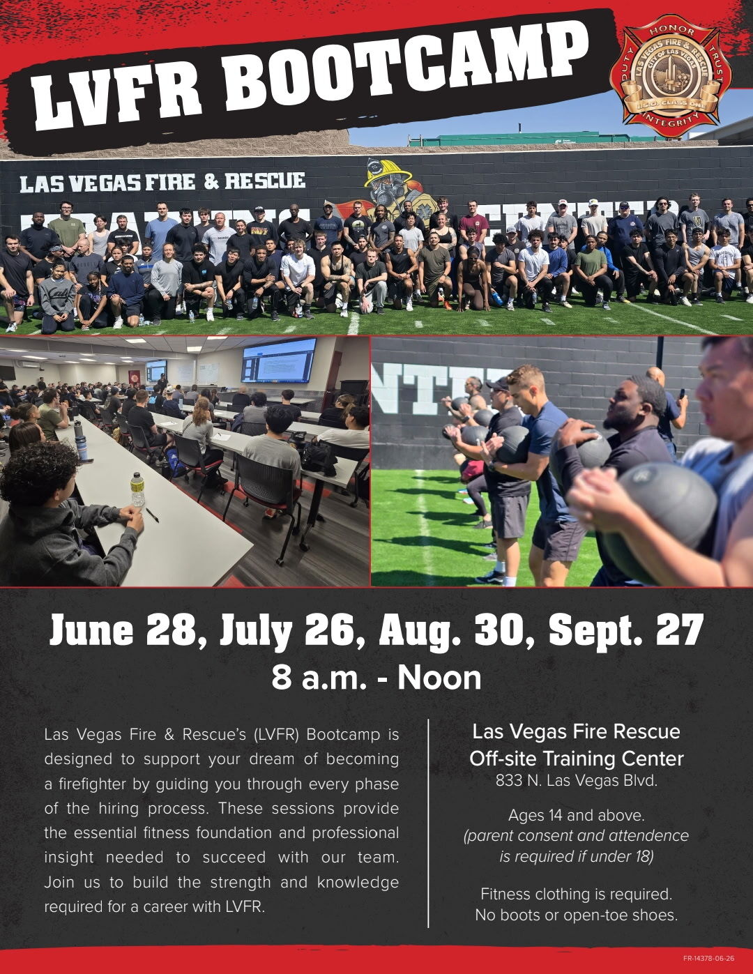 LVFR Bootcamp June July August 2026