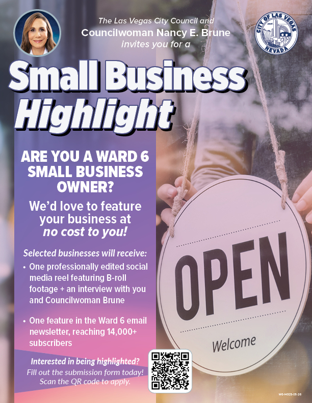Small Business Highlight flyer