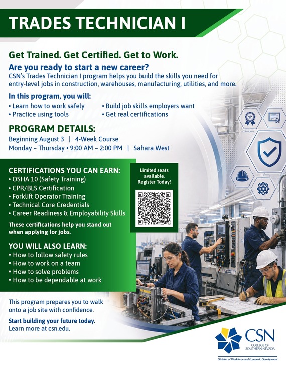 Trades Technician DWED Training 