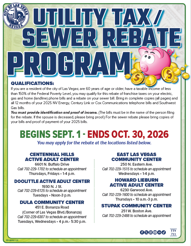 Flyer for sewer rebate