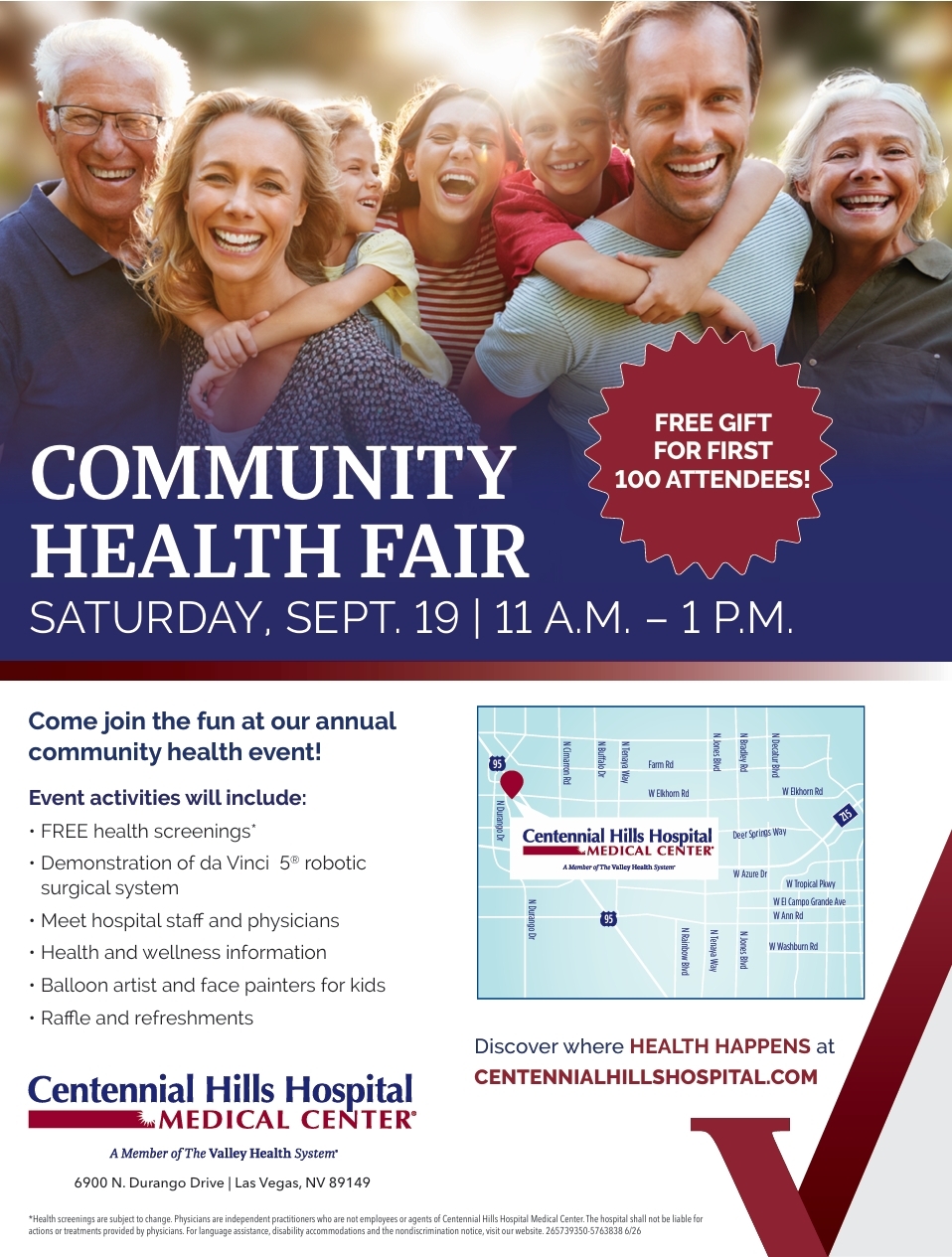 centennial hills health fair