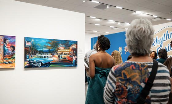 people inside the gallery
