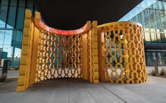 art piece in Civic Center