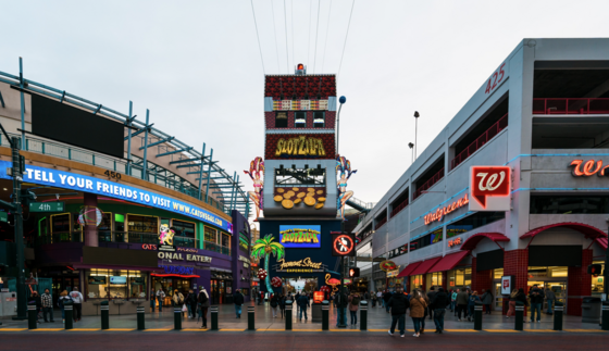 Slotzilla sign on Fremont St