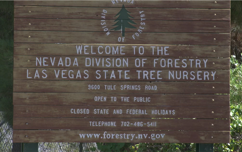Nevada State Tree Nursery at 9600 Tule Springs Road