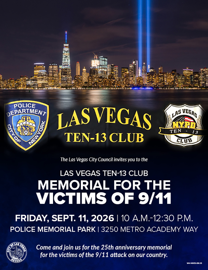 Sept. 11 Memorial at Police Memorial Park 2026
