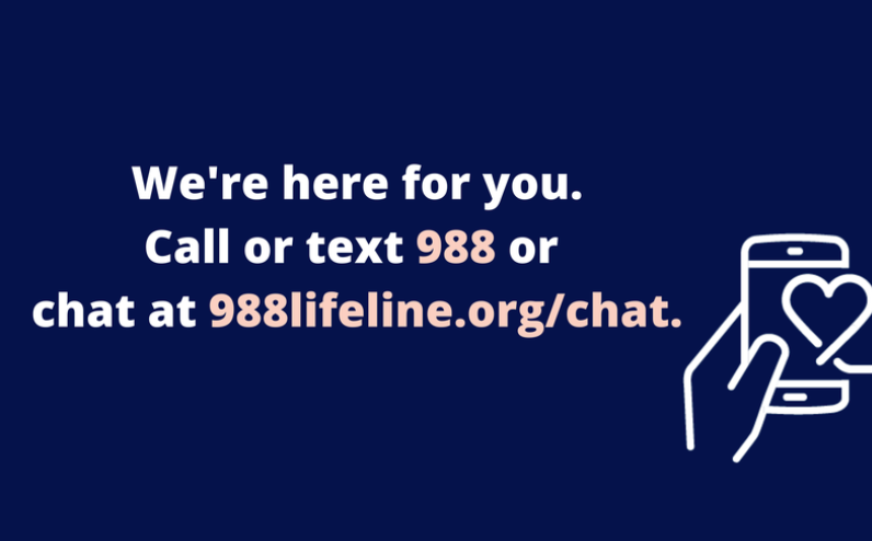 988 suicide prevention graphic