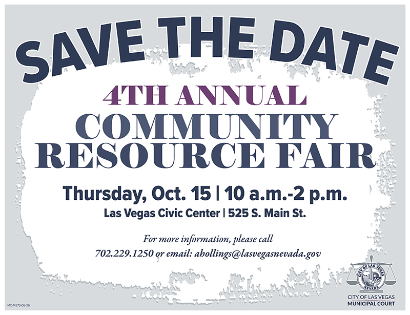 Muni Court Resource Fair Oct 15, 2026 Save the date