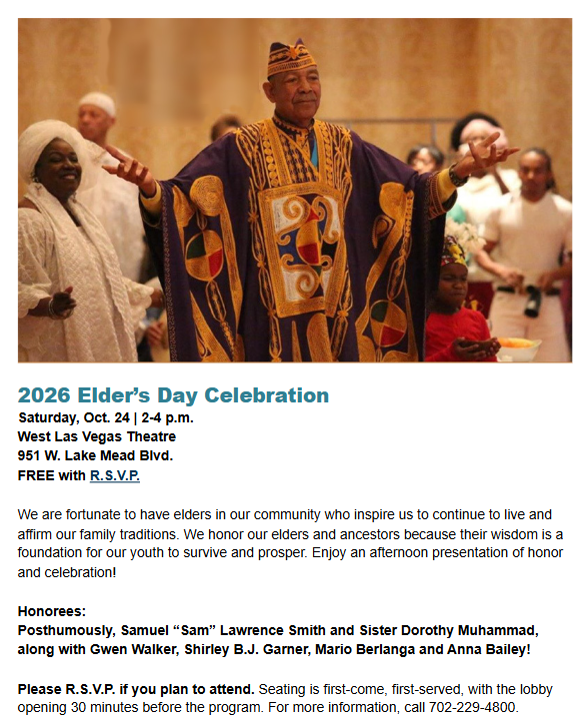2026 Elder’s Day Celebration