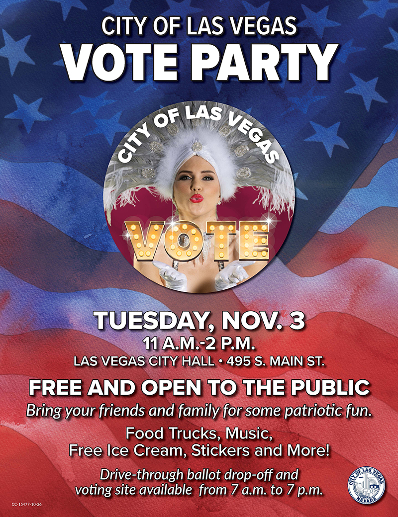 2026 Vote Party Nov. 3 flier 