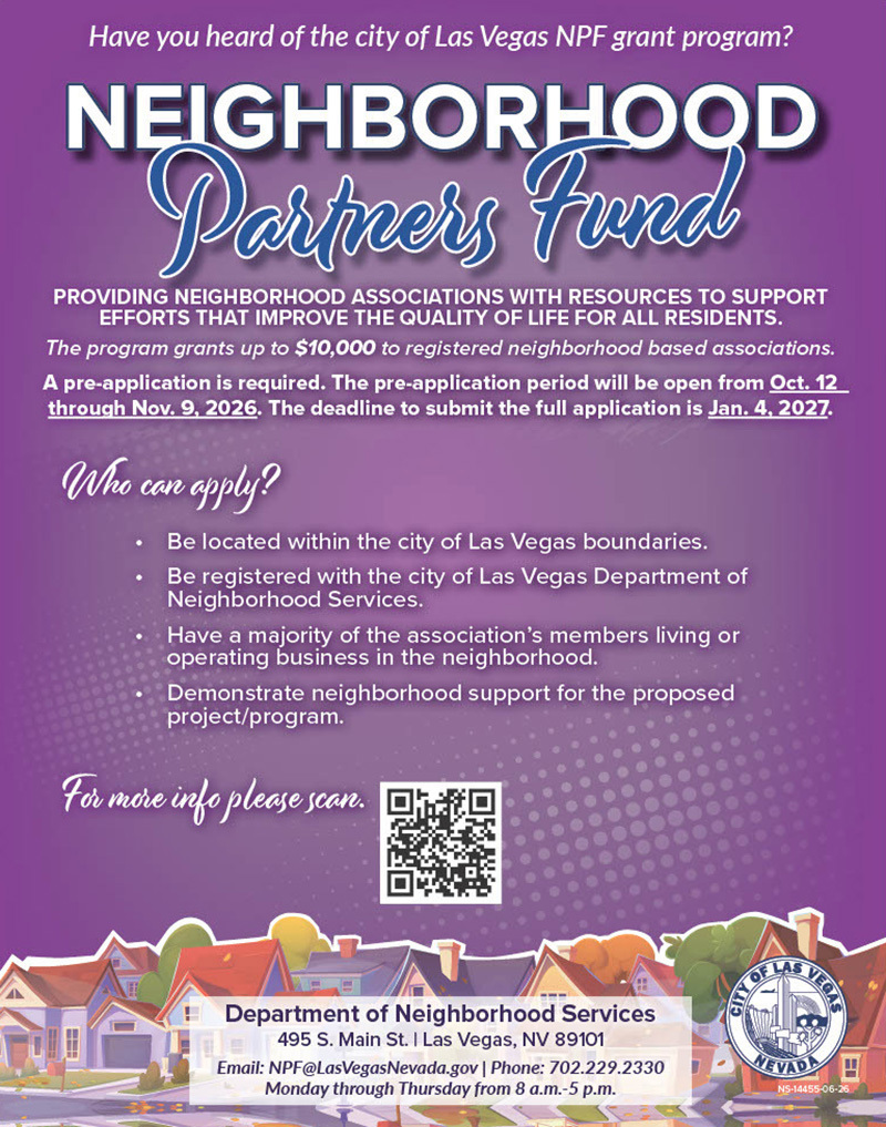 Updated 2026 Neighborhood Partners Fund flier