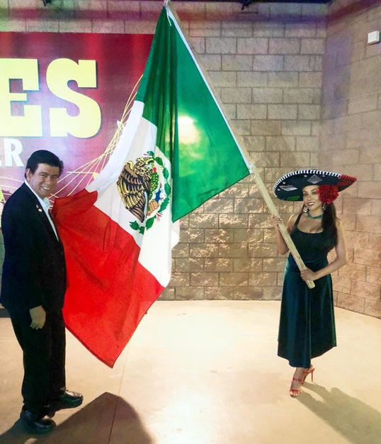 Mexican Independence Day photo with Evelyn