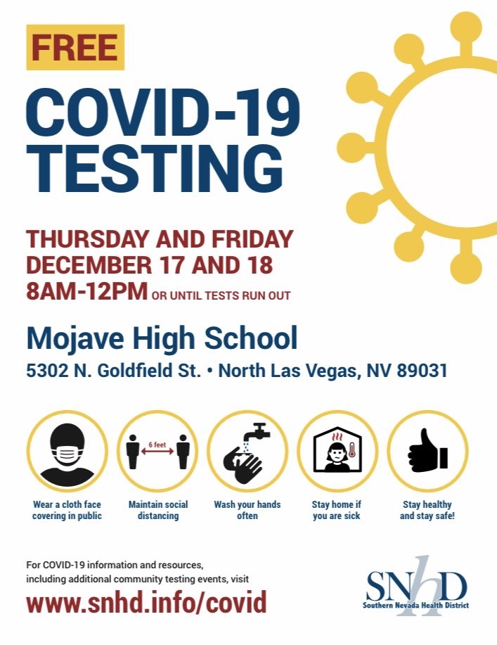 COVID testing flyer