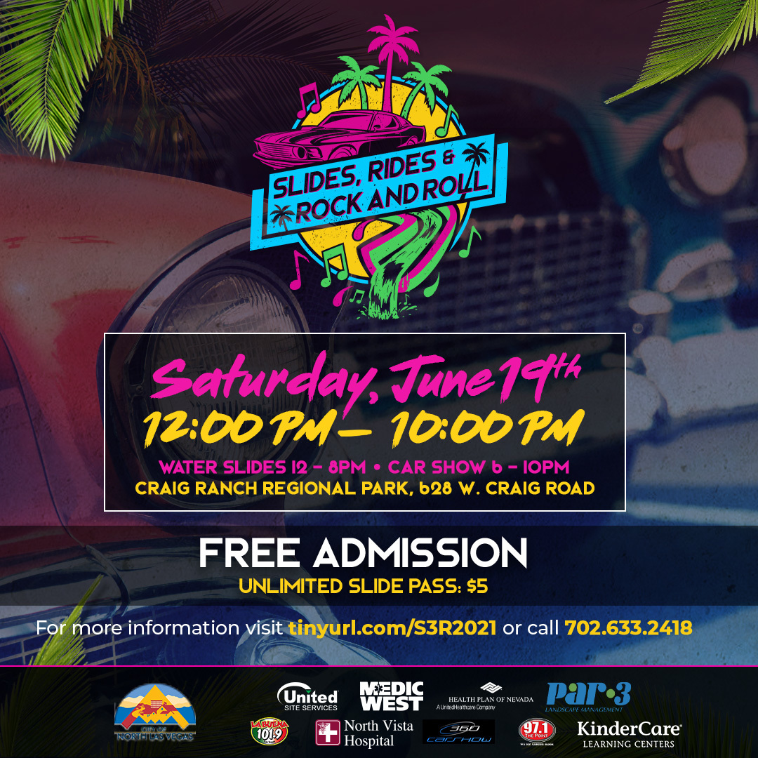 Slides, Rides and Rock n Roll flyer