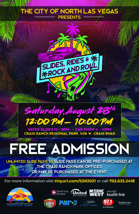 Slides, Rides and Rock & Roll flyer