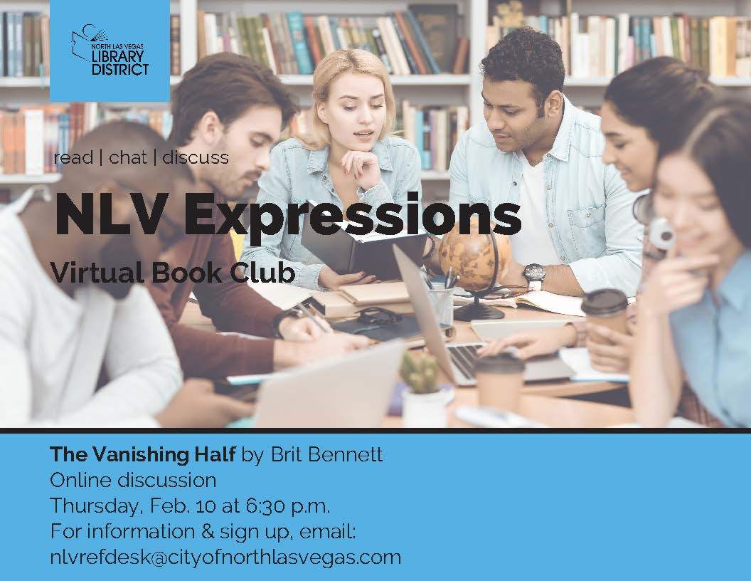 Virtual Book Club flyer 