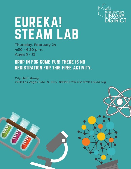 Eureka STEAM Lab flyer