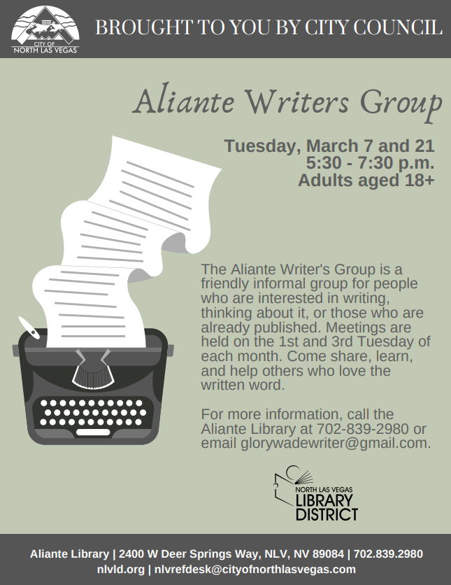 aliante writers group