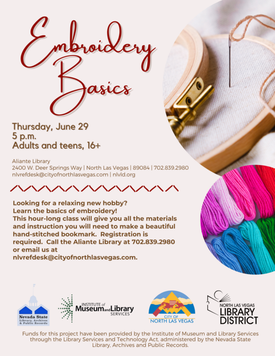 ALI Embroidery basics