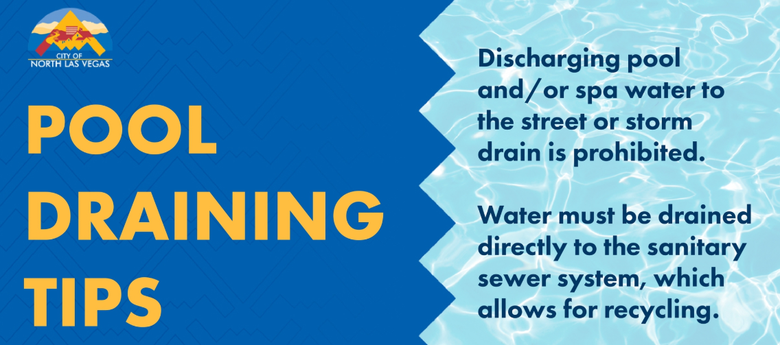 Pool draining tips image.