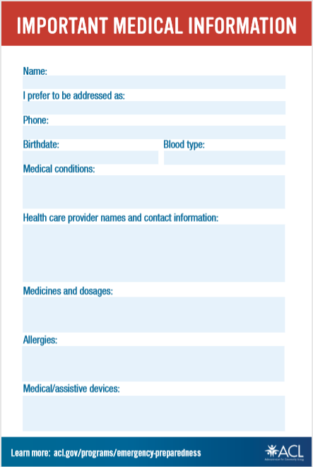 Important medical info 1