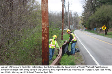 Highway Cleanup on County Route 9 in East Fishkill
