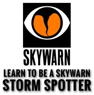 The next National Weather Service Skywarn training will be November 1st at 7 p.m.