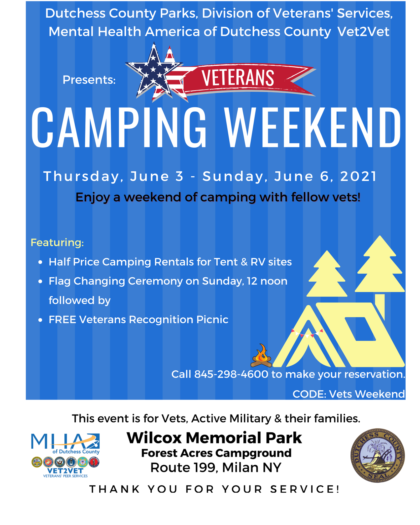 Veterans Camping Weekend