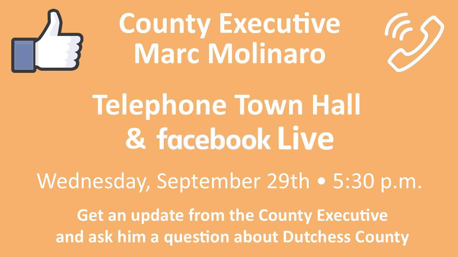 Telephone Town Hall graphic