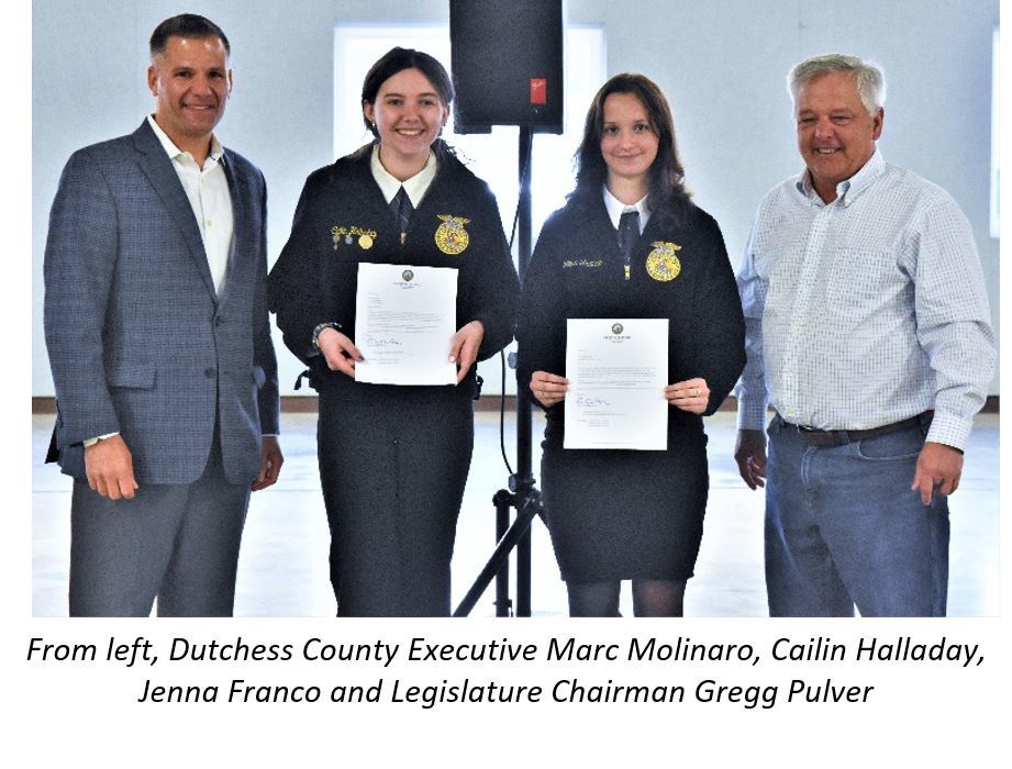 Molinaro Appoints Two Youth Leadership Members to Agricultural Advisory Committee