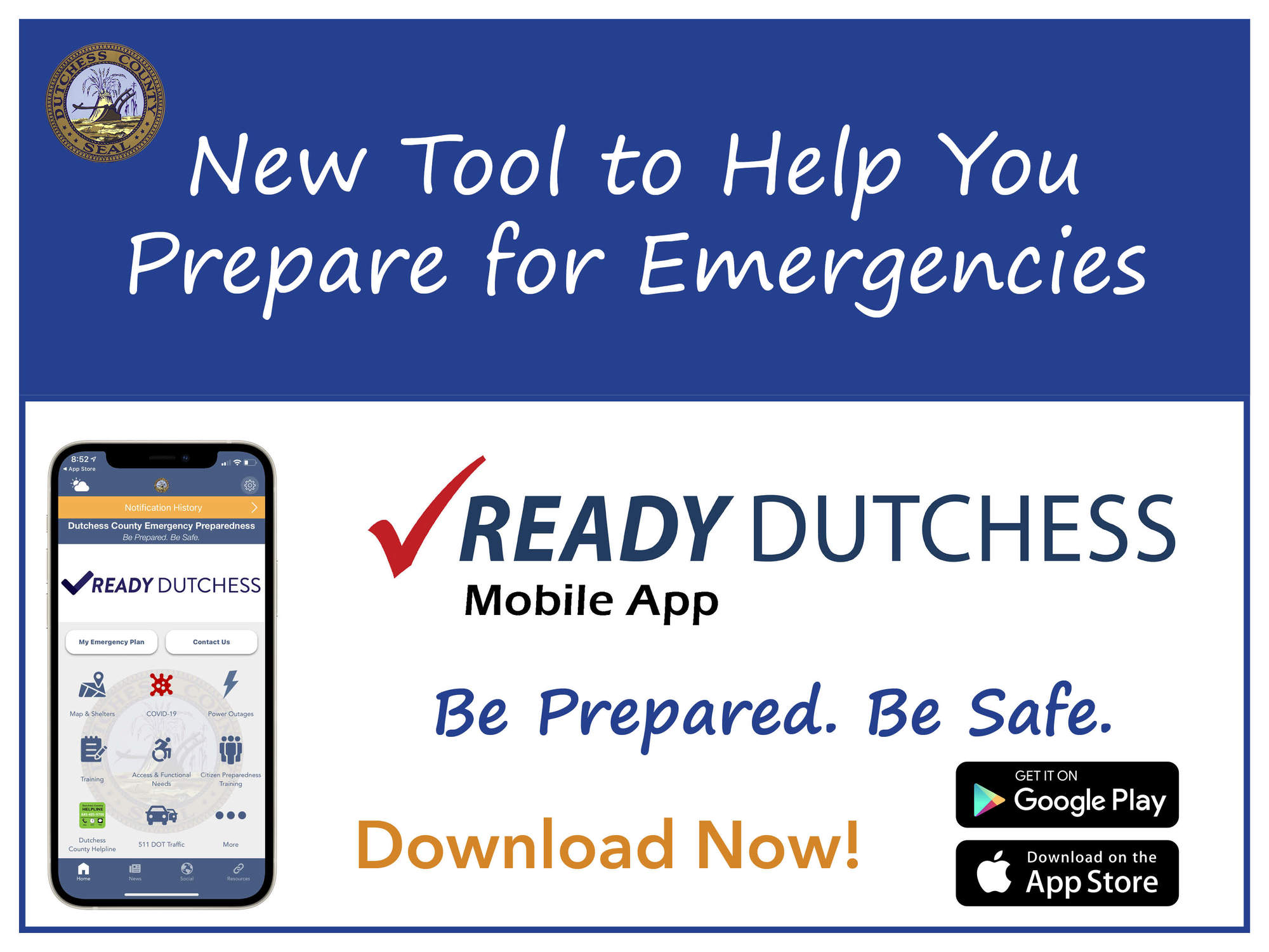 Ready Dutchess Mobile App