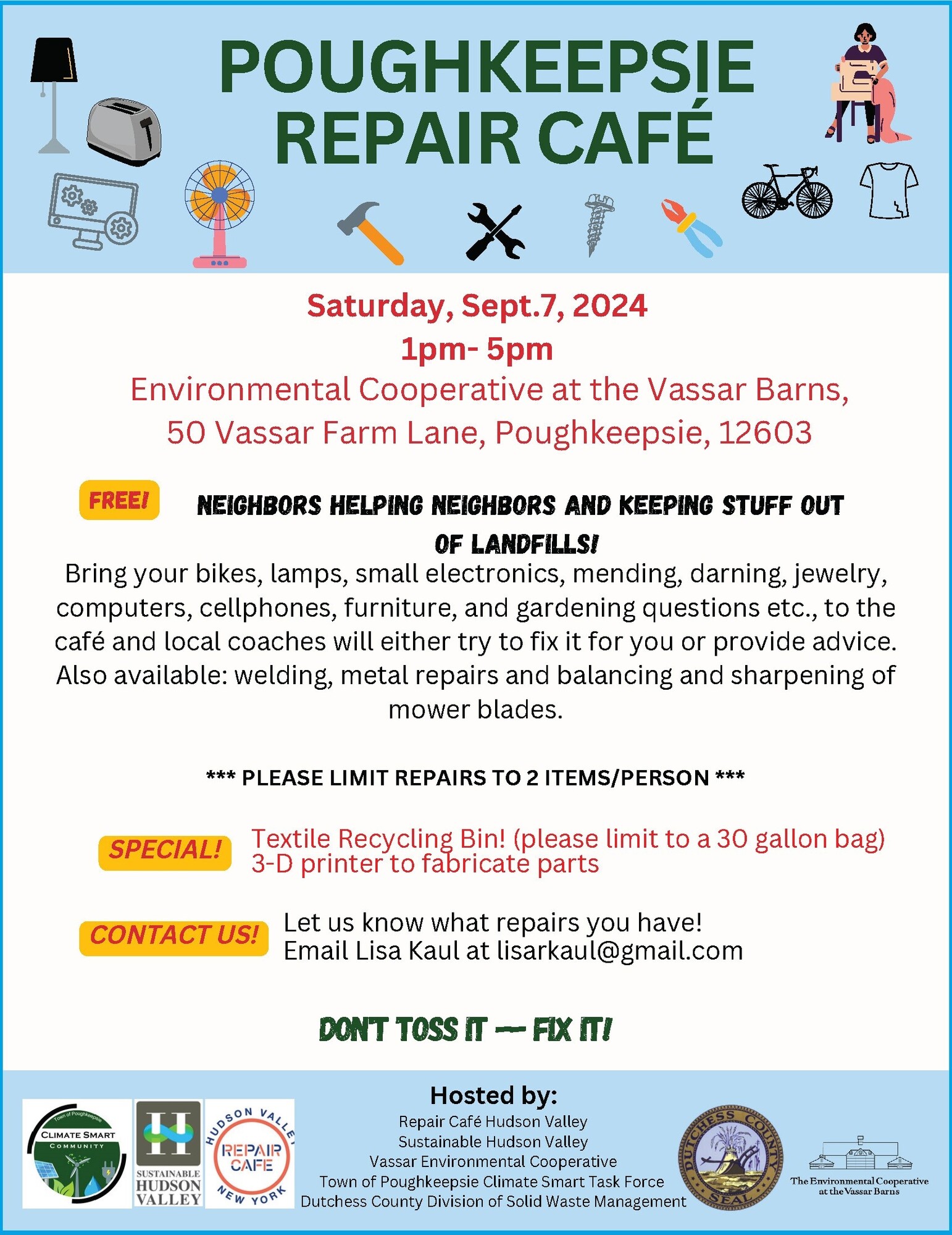 Poughkeepsie Repair Cafe