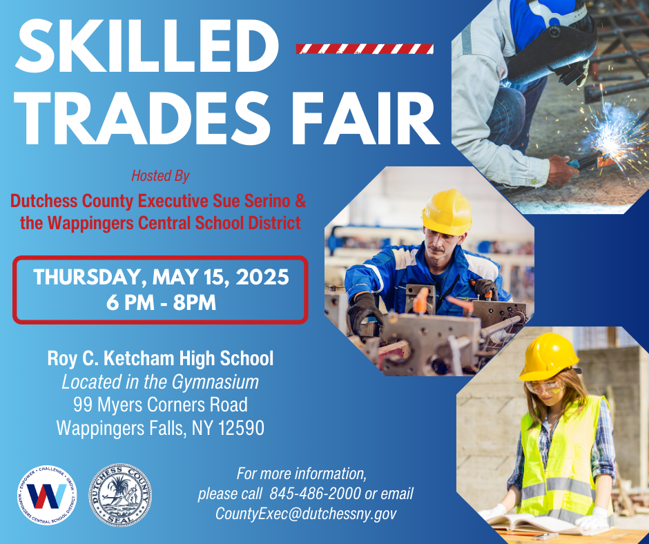 Skilled Trades Fair flyer for Ketcham High School May 15th